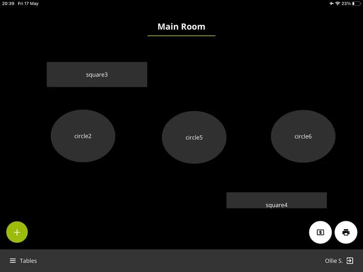 Building a floor plan with Lavu POSs table management features