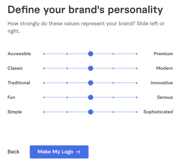 Fiverr AI logo generator in action