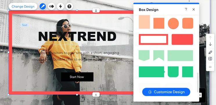 Wix Element Options