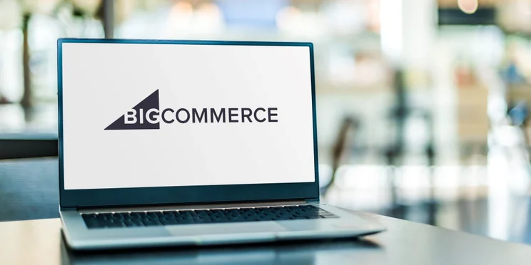 BigCommerce Logo on Laptop