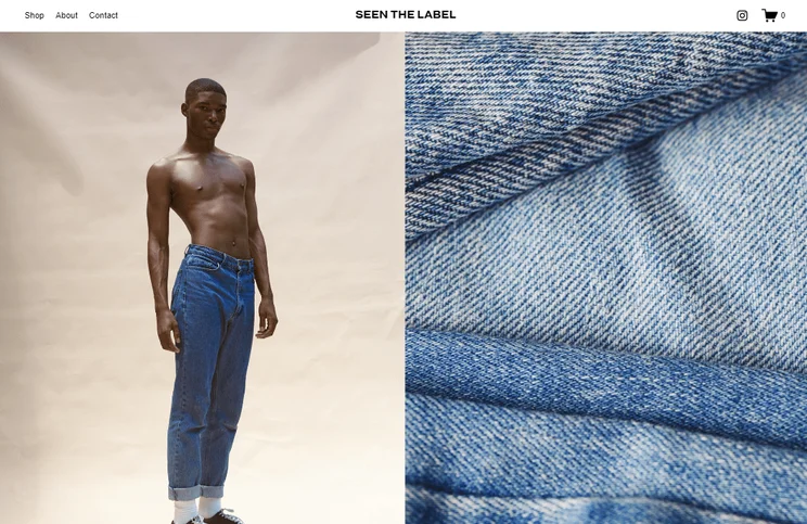 Squarespace Seen ecommerce template