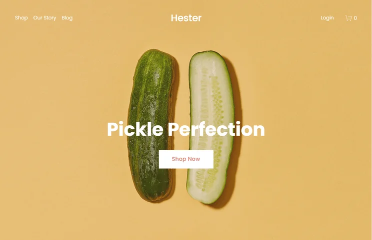 Squarespace Hester ecommerce template