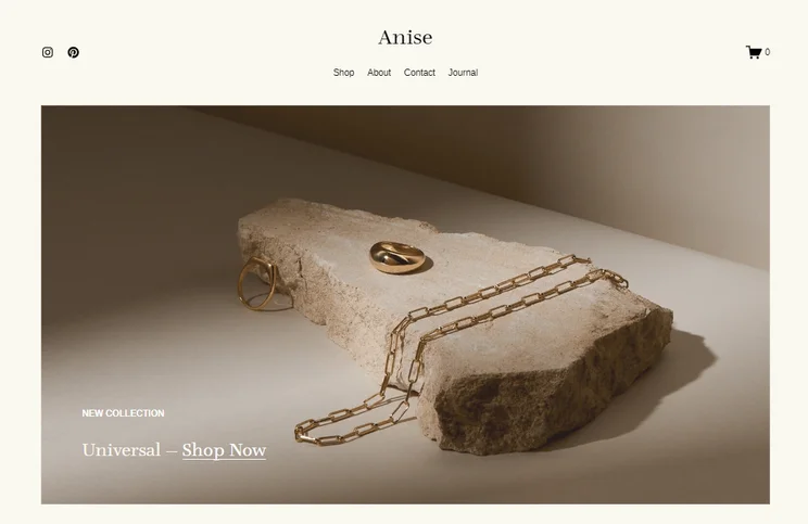 Squarespace Anise ecommerce template