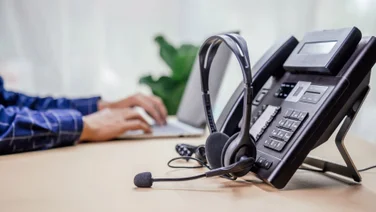 VoIP on Desk