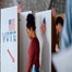 US voters at the ballot box