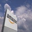 Amazon sign with sky in the background
