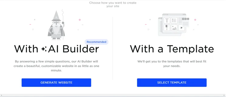 AI builder or web template