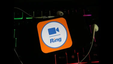 RingCentral logo on a keyboard