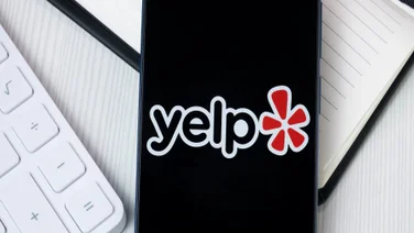 The Yelp app on a phone