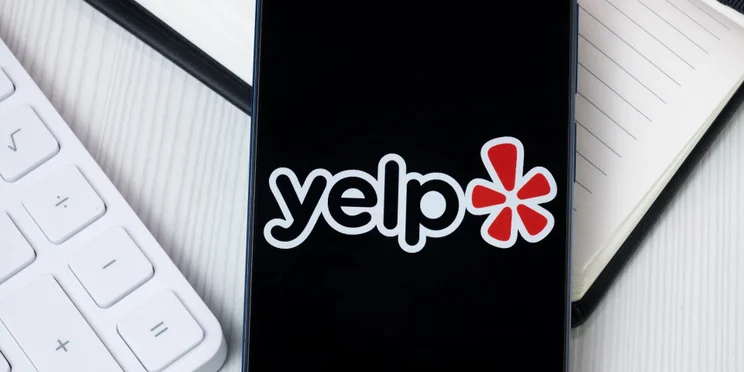 The Yelp app on a phone