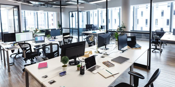 Empty Office Chairs