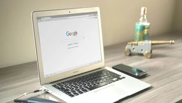 Google Chrome on a laptop