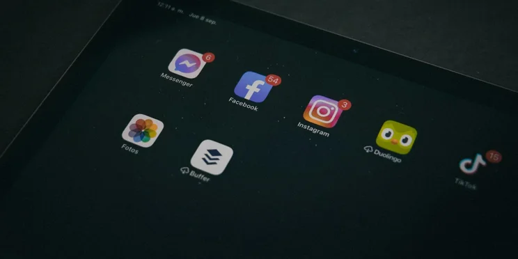 duolingo and tiktok apps on a phone
