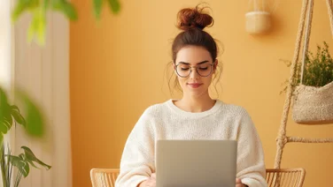 Remote worker working from home