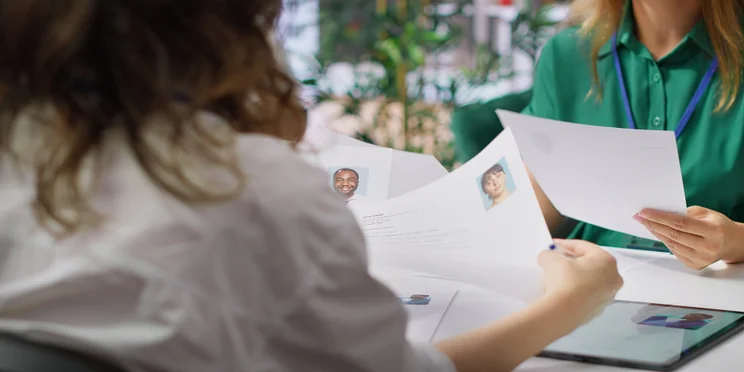 HR team looking over CVs