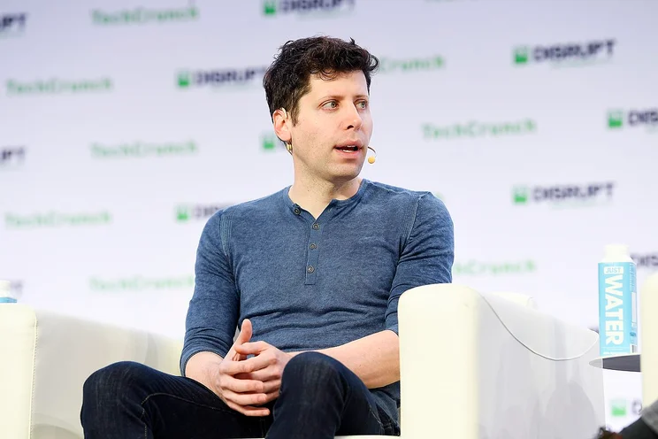 &ldquo;Sam Altman&rdquo; by TechCrunch is licensed under CC BY 2.0.