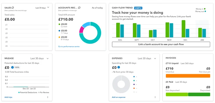 QuickBooks' interface is much more modern and slick than Xero's.
