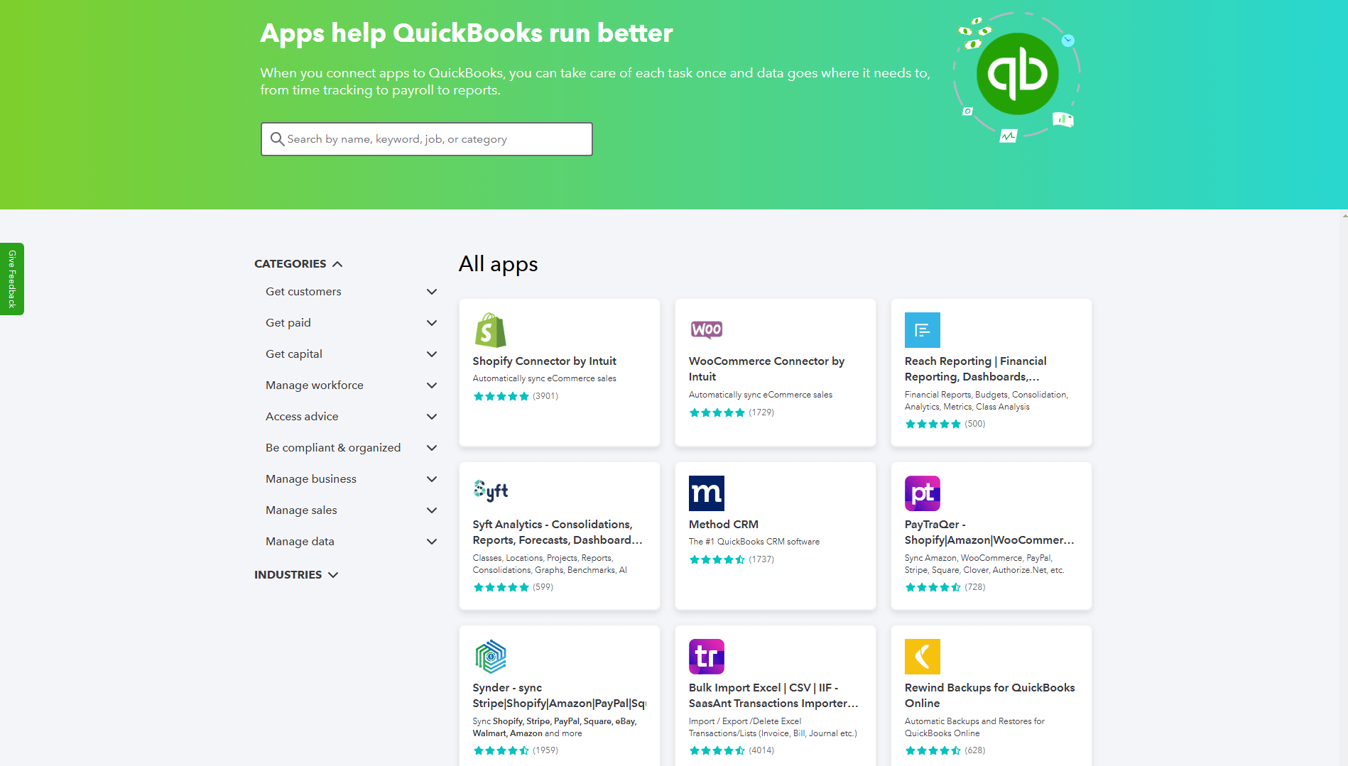 QuickBooks Online integrations