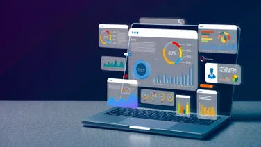 CRM Software Laptop