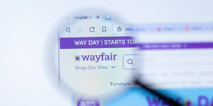 The Wayfair website