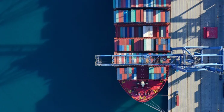 Logistics Ship Birds Eye