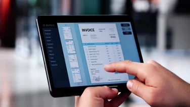 Accounting Software Tablet