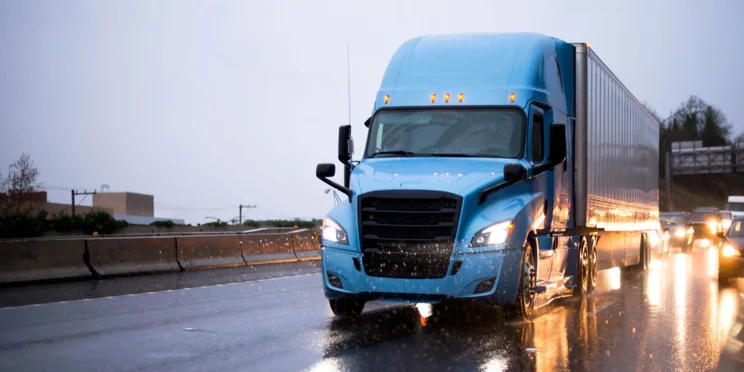 Truck in Rain