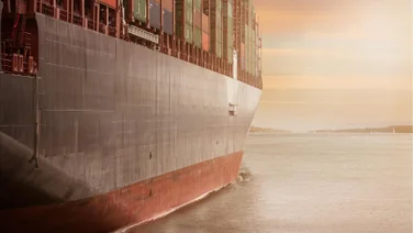 Shipping goods at sea