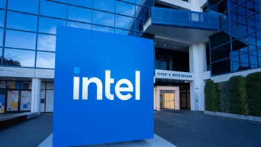 Intel Logo outside office