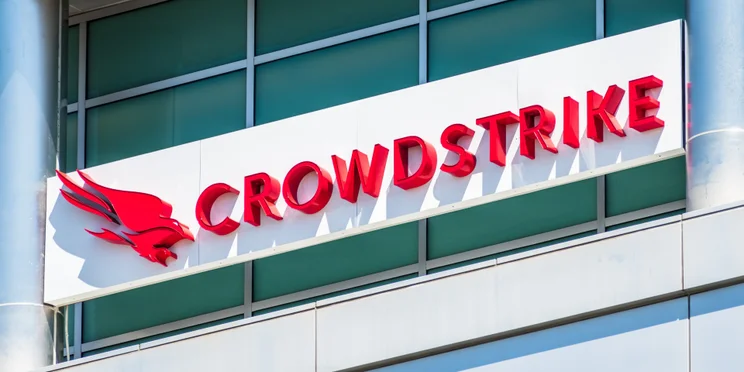 Crowdstrike logo on building