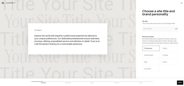 Squarespace AI text sample. Source: Tech.co