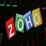Zoho logo on keyboard
