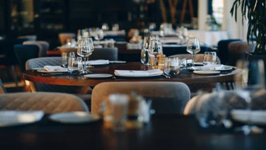 Interior of a restaurant