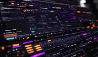 A computer screen with lots of code on it.