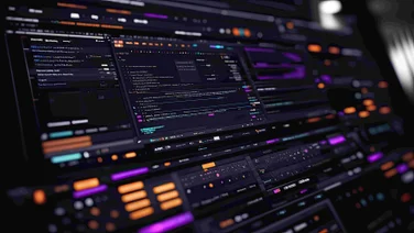 A computer screen with lots of code on it.