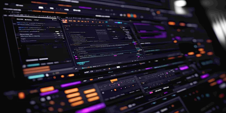 A computer screen with lots of code on it.