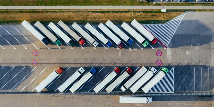 Trucks overhead