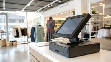 POS system in clothing store