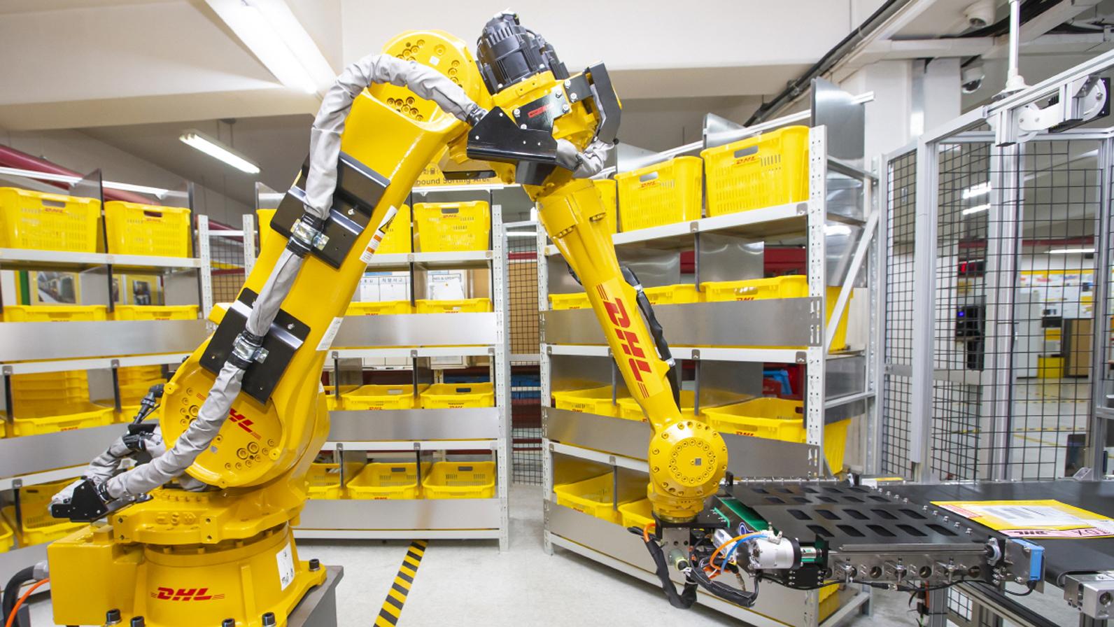 DHL Robot picking arm