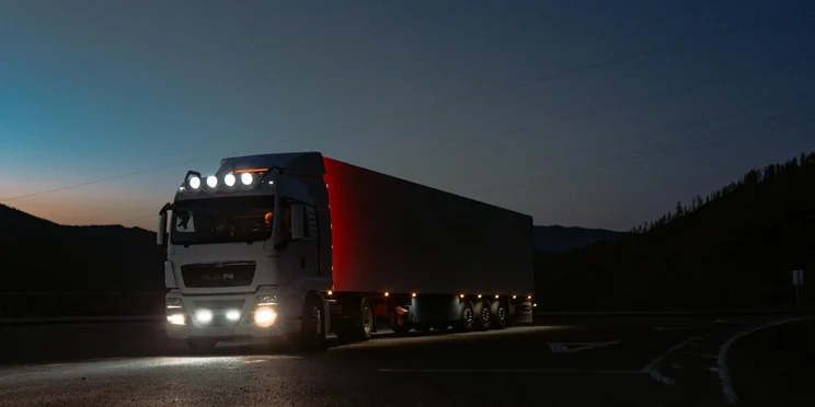 truck at night