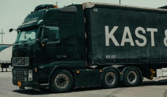 Commercial truck on a road