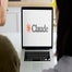 Claude AI on laptop being looked
