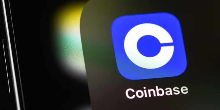 Coinbase app on phone