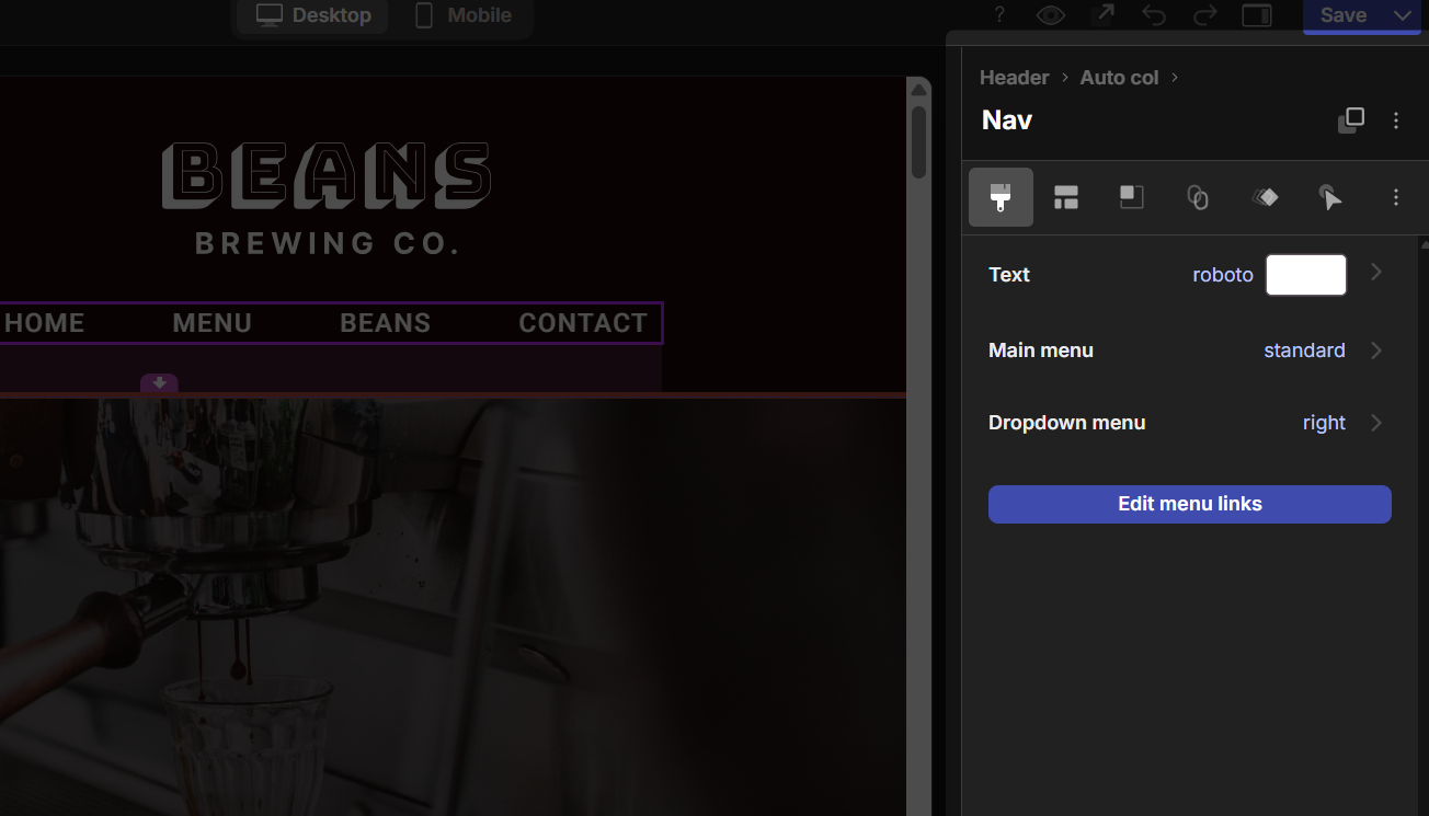 Screenshot of Pagecloud editor. Source: Tech.co testing