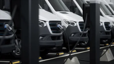 Fleet of electric trucks charging