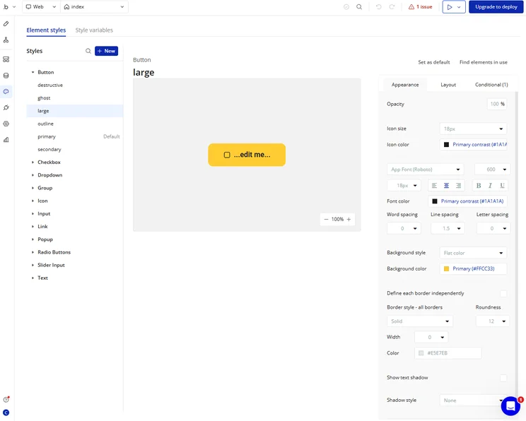 Bubble Element Editor