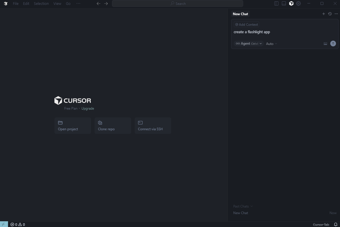 Cursor Main Page