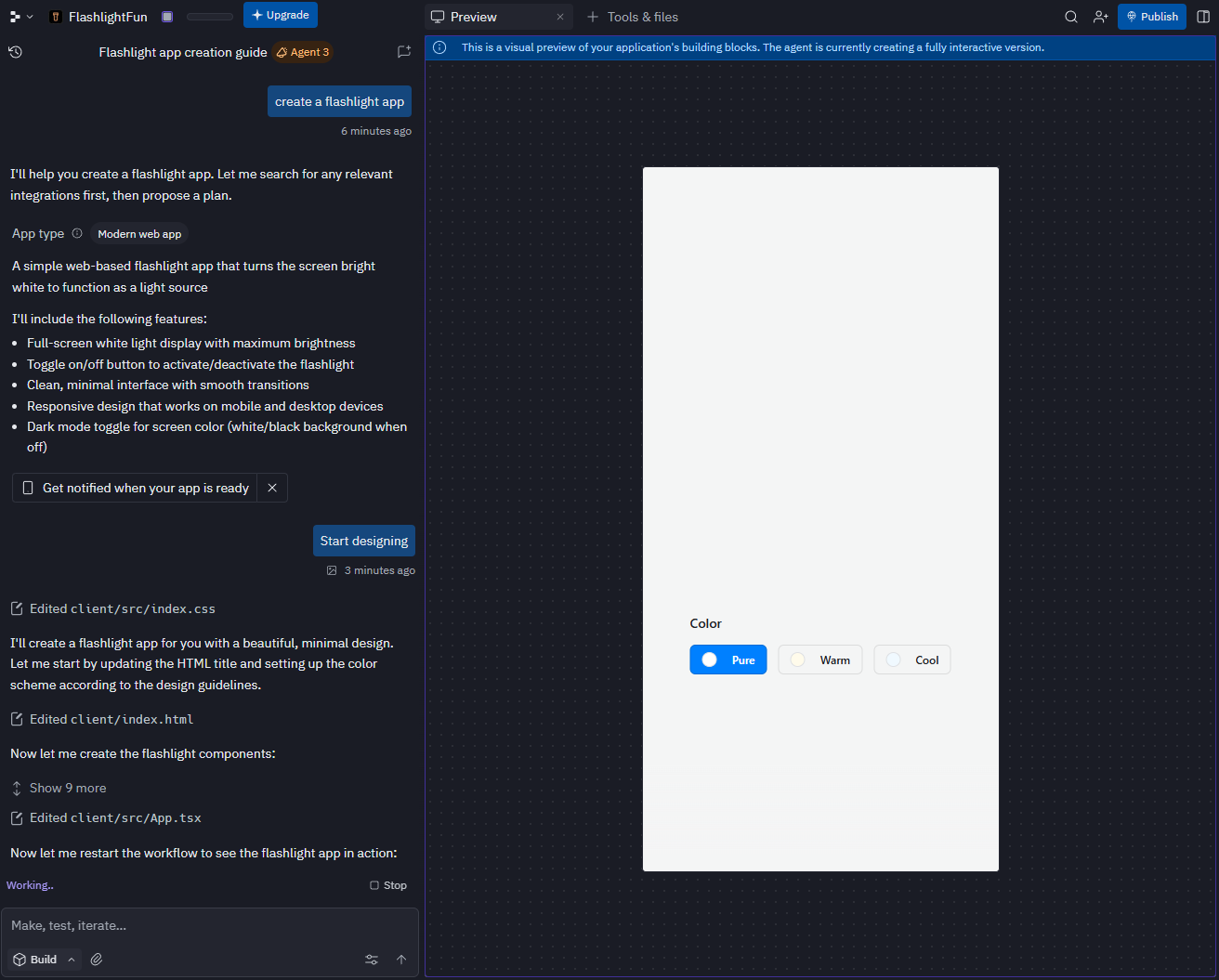 Replit App Creation