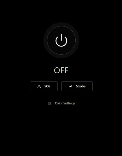 Base44's initial attempt at building a flashlight app with little instruction. Source: Tech.co testing
