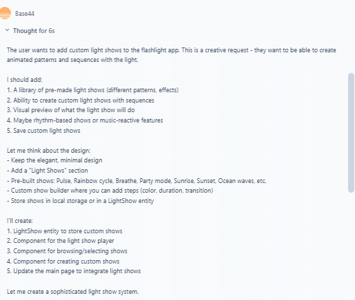 Screenshot of app generated by Base44. Source: Tech.co testing